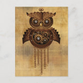 Steampunk Owl  Briefkaarten (Voorkant)