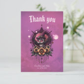 Steampunk Owl: de bewaker van geheimen. Bedankkaart (Staand voorkant)
