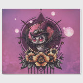 Steampunk Owl: de bewaker van geheimen. Cadeaupapier (Vlak)