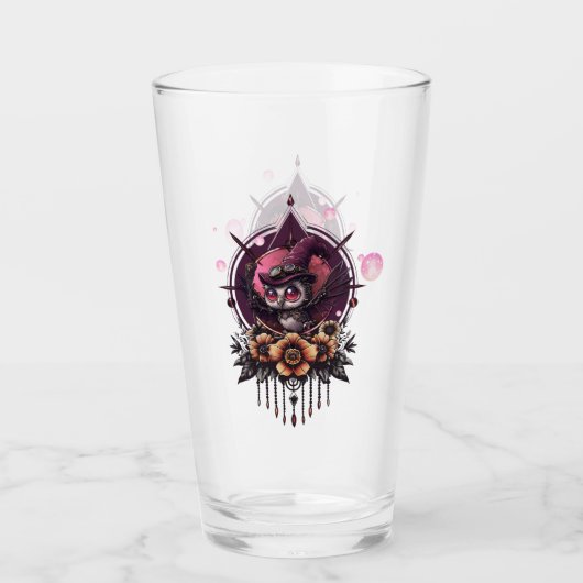 Steampunk Owl: de bewaker van geheimen. Glas (Voorkant)
