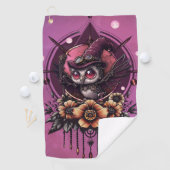 Steampunk Owl: de bewaker van geheimen. Golfhanddoek (Insitu)