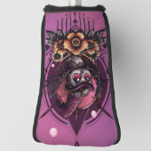 Steampunk Owl: de bewaker van geheimen. Golfheadcover (Draai 90)