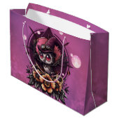 Steampunk Owl: de bewaker van geheimen. Groot Cadeauzakje (Achterkant Gekanteld)