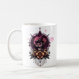 Steampunk Owl: de bewaker van geheimen. Koffiemok