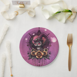 Steampunk Owl: de bewaker van geheimen. Papieren Bordje