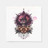 Steampunk Owl: de bewaker van geheimen. Servet (Voorkant)
