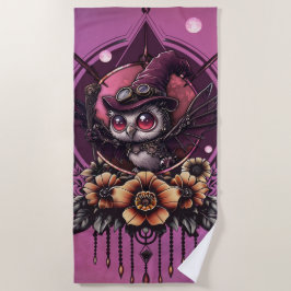 Steampunk Owl: de bewaker van geheimen. Strandlaken