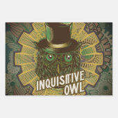 Steampunk Owl Inpakpapier Vel (Voorkant 3)