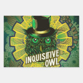 Steampunk Owl Inpakpapier Vel (Voorkant)