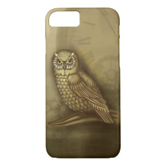Steampunk Owl iPhone 7 hoesje