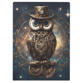 Steampunk Owl Klembord (Achterkant)