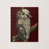 SteamPunk Owl Legpuzzel (Verticaal)