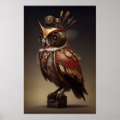 Steampunk Owl Poster (Voorkant)