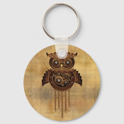 Steampunk Owl  Sleutelhangers (Voorkant)