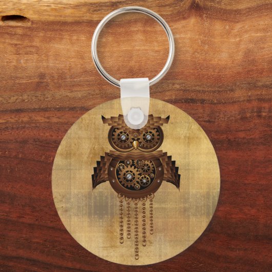 Steampunk Owl  Sleutelhangers (Voorkant)