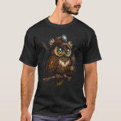 Steampunk Owl T-shirt (Voorkant)