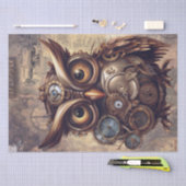 Steampunk Owl Tissuepapier (Craft)