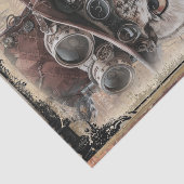 Steampunk Owl Tissuepapier (Detail)