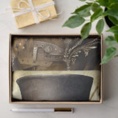 Steampunk Owl Tissuepapier (Geschenk)