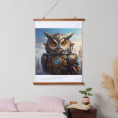 Steampunk Owl Wall Art - Victorian Mechanical Bird Hangend Wandkleed (Slaapkamer)