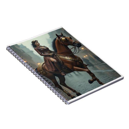 Steampunk paard met ruiter notitieboek (Rechterzijde)