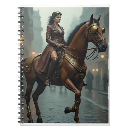 Steampunk paard met ruiter notitieboek