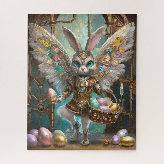 Steampunk Paashaas Angel Knight's Apprentice Legpuzzel (Verticaal)