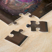 Steampunk paashaas engel ridder legpuzzel (Zijkant)