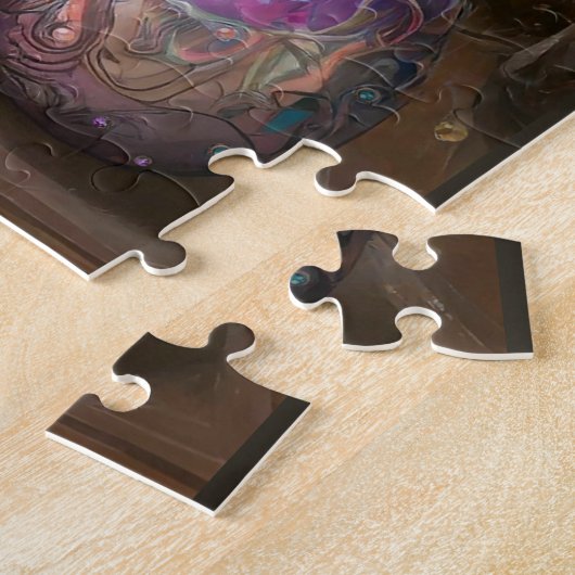 Steampunk paashaas engel ridder legpuzzel (Zijkant)