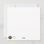 Steampunk paashaas krijger engel feestdagenkaart (Achterkant)