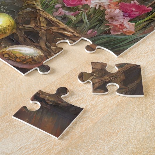 Steampunk paashaas krijger engel legpuzzel (Zijkant)