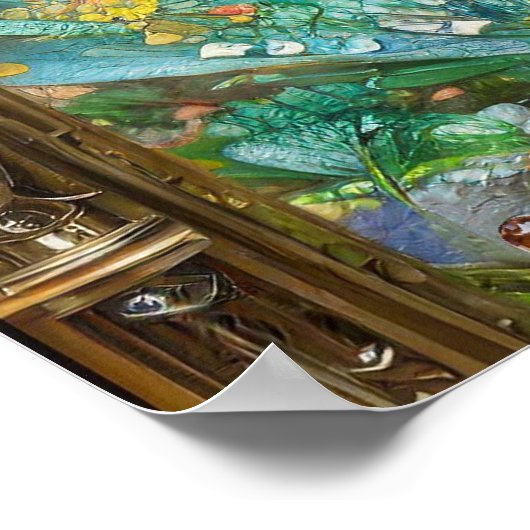 Steampunk paashaas krijger engel poster (Hoek)