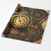 Steampunk-pakpapier Cadeaupapier (Uitgerold)