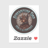 Steampunk Papa Konijn Sticker (Vel)