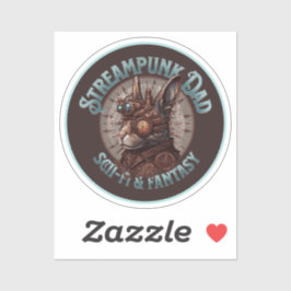 Steampunk Papa Konijn Sticker