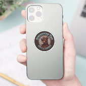 Steampunk Papa Konijn Sticker (Telefoon)