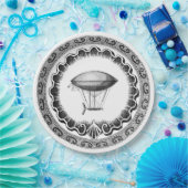 Steampunk Papieren Bordje (Feest)