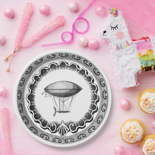 Steampunk Papieren Bordje (Feest)