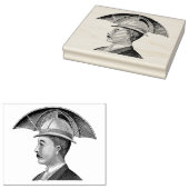 Steampunk Paraplu Pet Man Art Stamp Rubberstempel (Gestempeld)