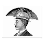 Steampunk Paraplu Pet Man Art Stamp Rubberstempel (Afrduk)