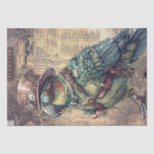 Steampunk Parrot Tissuepapier