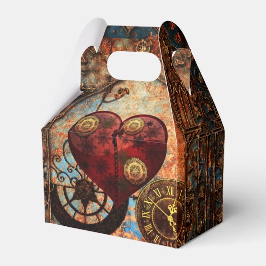  Steampunk Party Favor Box Bedankdoosjes (Voorkant Zijde)