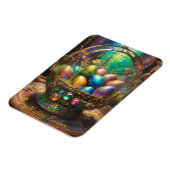 Steampunk Pasen Kleurrijke Eieren in Mand Magneet (Linkerzijde)