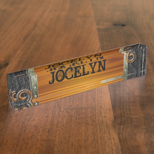 Steampunk past het Naambord van het Leer aan (Zijkant)