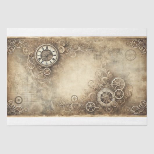 Steampunk Patina #2 Tissuepapier (Voorkant)