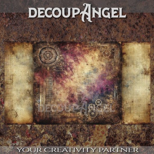 Steampunk Patina #3 Decoupage Tissuepapier