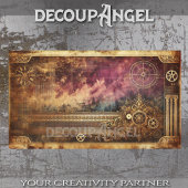 Steampunk Patina #4 Decoupage Tissuepapier