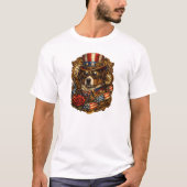 Steampunk Patriotic Dog T-shirt (Voorkant)