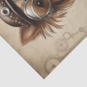 Steampunk Paws: De Yorkshire Terrier Decoupage Tissuepapier (Detail)