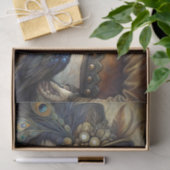 Steampunk Peacock Gentleman Decoupage Tissuepapier (Geschenk)